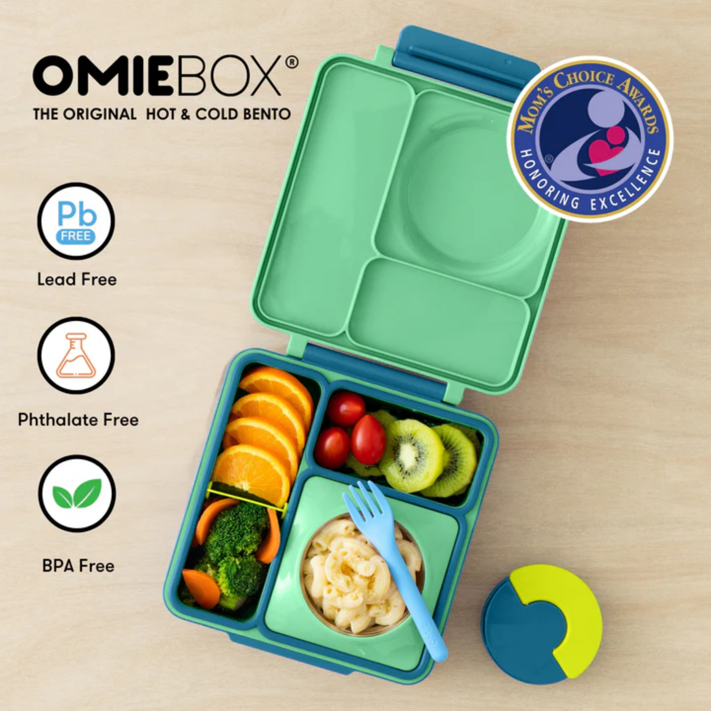 OmieBox® – Lonchera Térmica Infantil con Termo Integrado -  Meadow | Omie