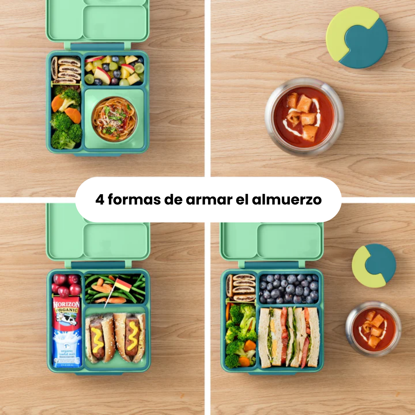 OmieBox® – Lonchera Térmica Infantil con Termo Integrado -  Meadow | Omie