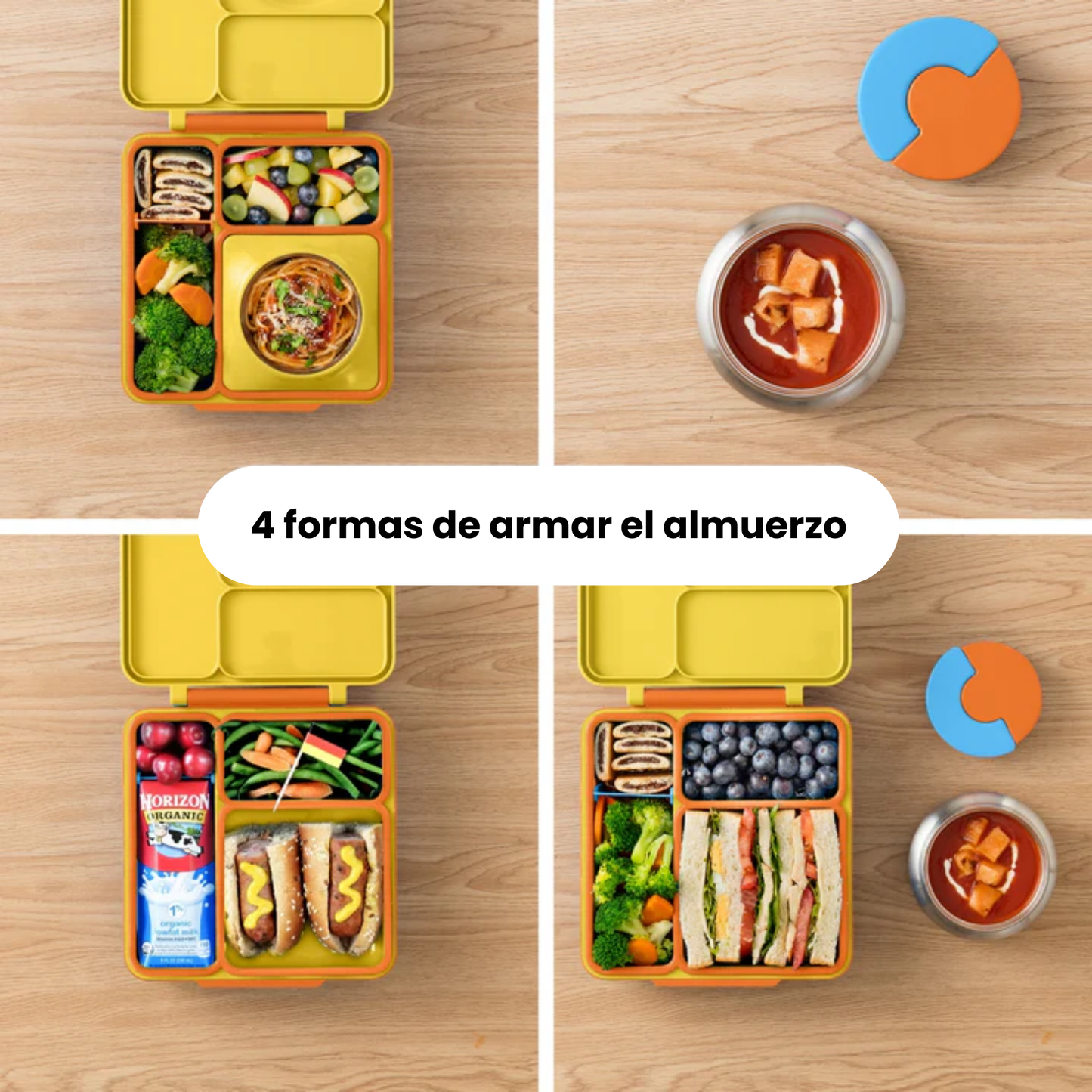 OmieBox® – Lonchera Térmica Infantil con Termo Integrado -   Sunshine | Omie