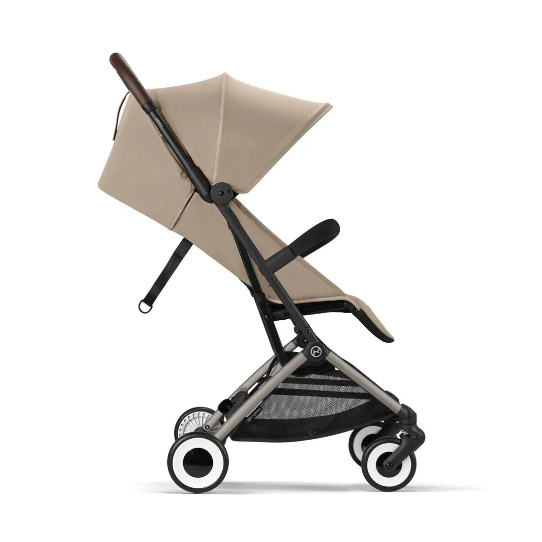 Travel System: Coche Orfeo + Silla Nido Aton G + Base G - Almond Beige