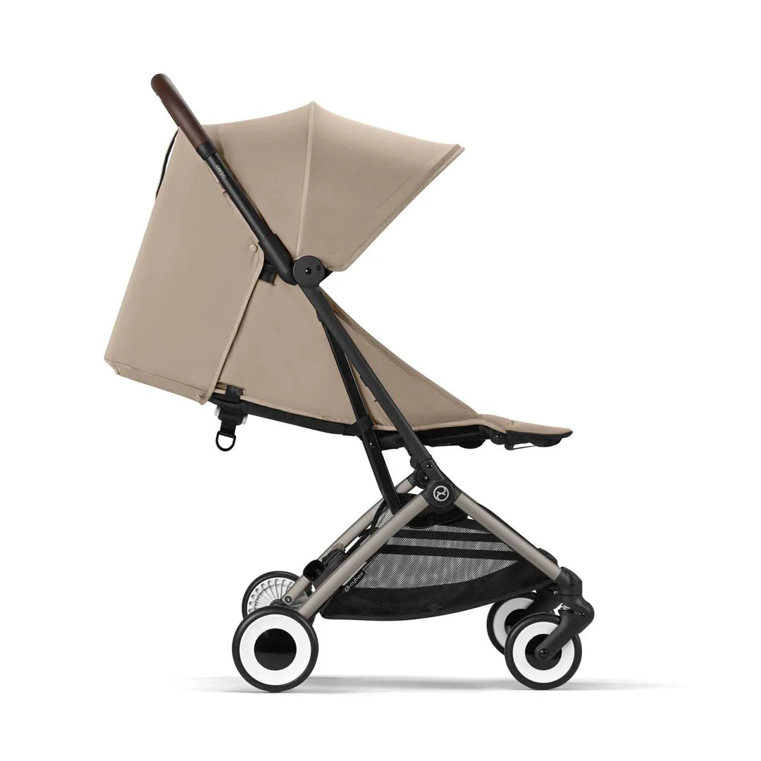 Travel System: Coche Orfeo + Silla Nido Aton G + Base G - Almond Beige