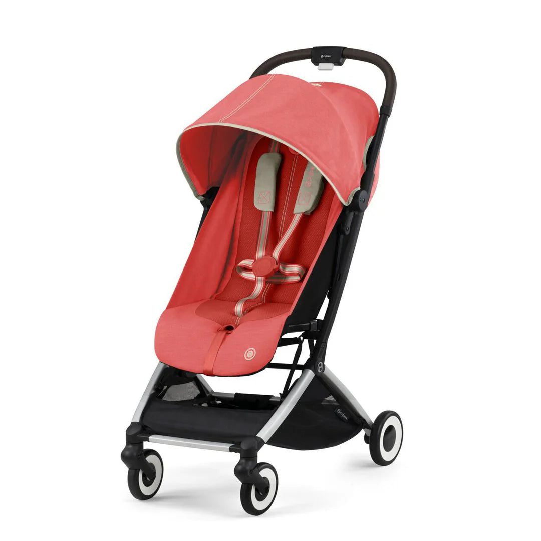 Travel System: Orfeo Stroller + Aton G Nest Chair + G Base - Hibiscus Red 