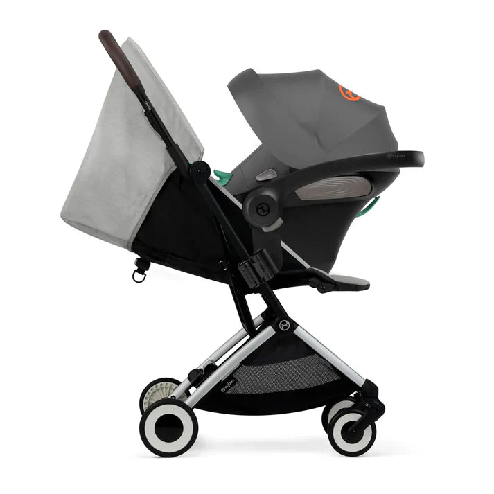 Travel System: Orfeo Stroller + Aton G Nest Chair + G Base - Lava Grey 