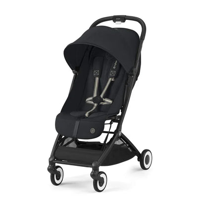 Travel System: Orfeo Stroller + Aton G Nido Chair + G Base - Moon Black 