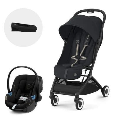 Travel System: Coche Orfeo + Silla Nido Aton G + Base G - Magic Black