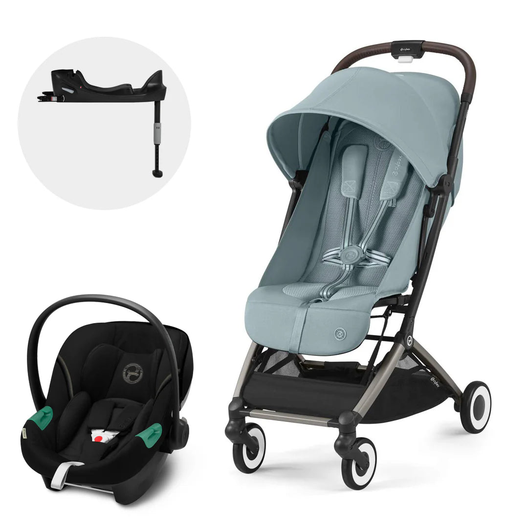 Travel System: Orfeo + Silla Aton S2 + Base - Stormy Blue