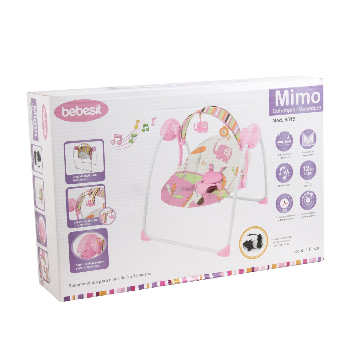 Silla Nido Balancín Columpio Mimo - Rosa | Bebesit