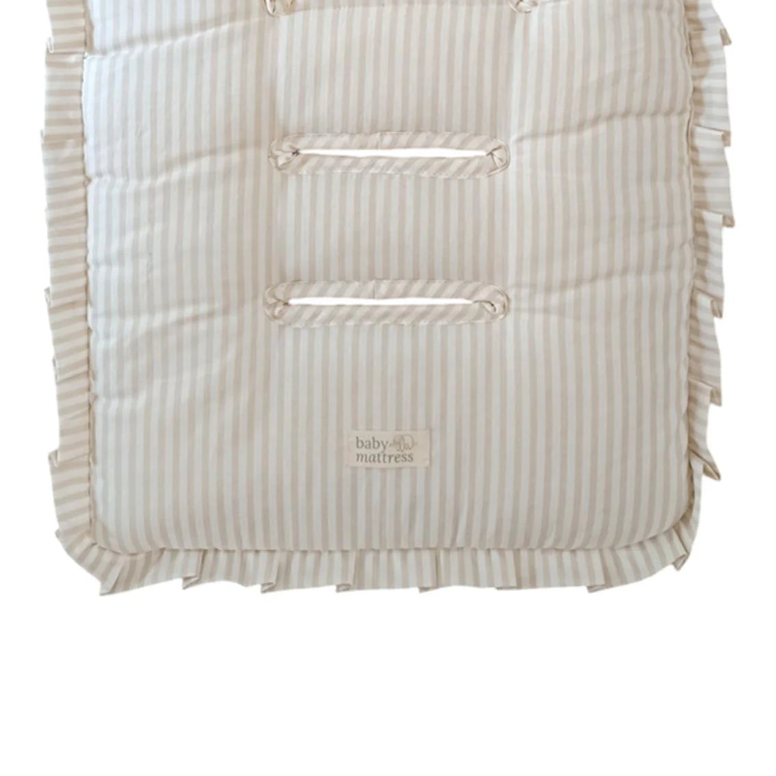 Padded Car Protector - Beige with Stripes