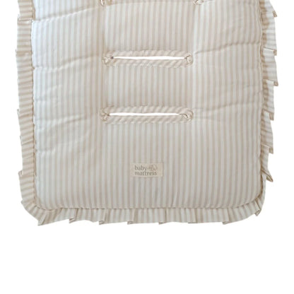 Padded Car Protector - Beige with Stripes