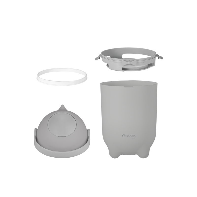 Basurero Contenedor de Pañales Purebin - Grey | Lionelo