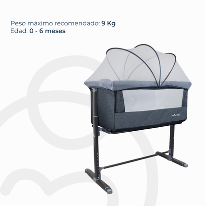 Cuna Colecho Con Dispositivo de Vibración Premium Baby Mix - Gris | Bebesit