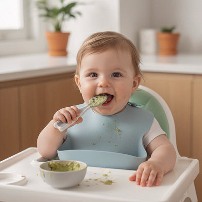 Set de 2 Pre-Cucharas de Aprendizaje para Bebé – +4 meses | Mamás Mateas