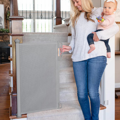 Retractable Baby Safety Gate - Grey