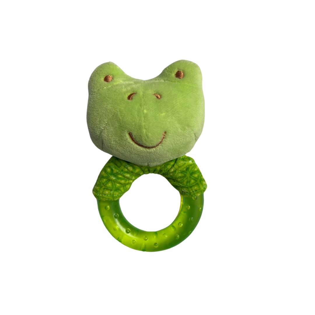 Gel Teether Rattle - Frog – Mamás Mateas