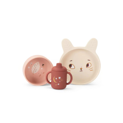 Set de Vajilla de Silicona - Après la Pluie | Moulin Roty