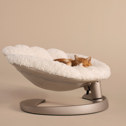 Silla Mecedora para Mascotas Shell - Latte | Tavo Pets