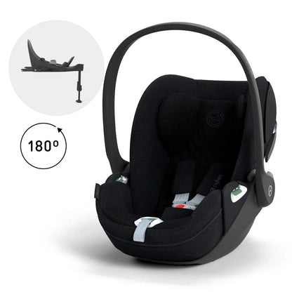 Silla Nido Cloud T + Base Giratoria T i-Size - Sepia Black Plus | CYBEX