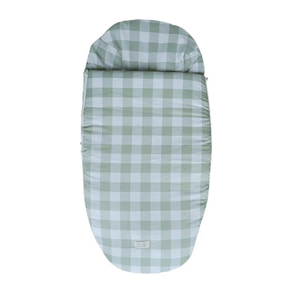 Car Seat Cover - Cotton - Green Vichy