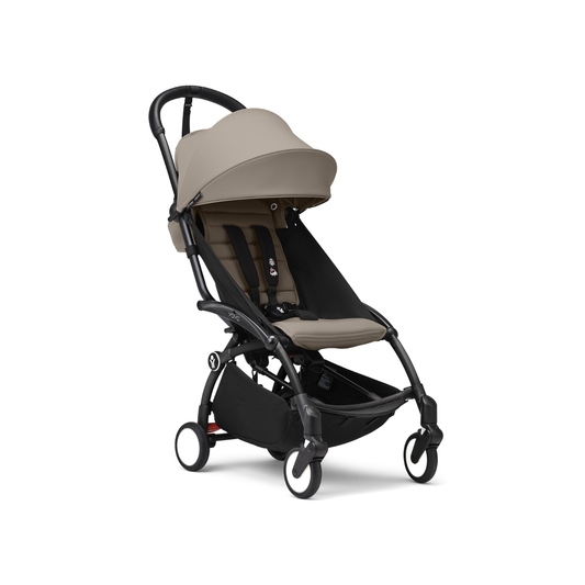 Coche Completo Stokke® YOYO³ – Chasis Negro + Asiento 6+ Taupe | YOYO by Stokke