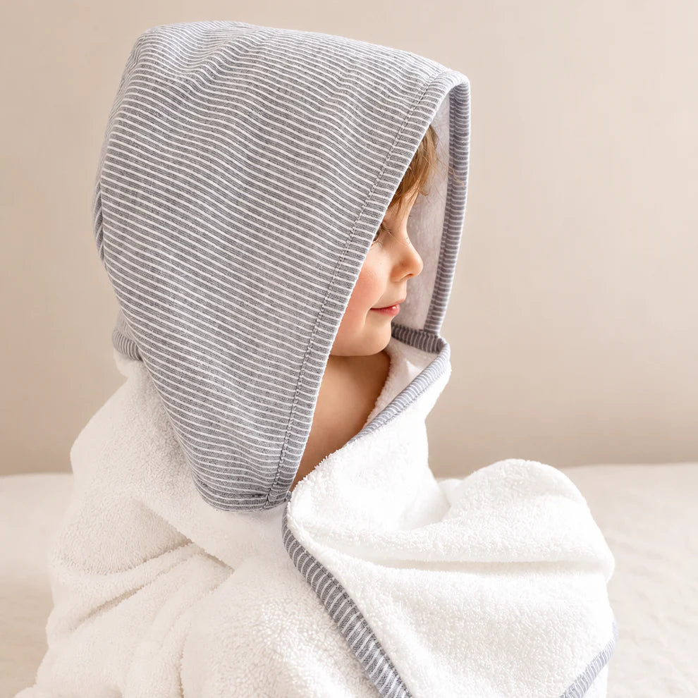 Toalla de Baño Infantil - Rayas Gris | Antü Baby