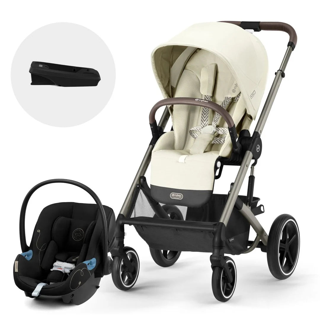 Travel System: Balios S Lux 3.0 + Silla Aton G + Base G - SeaShell Beige