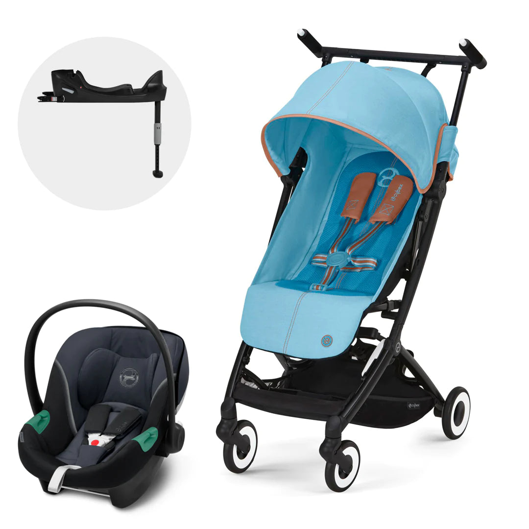 Travel System: Coche Libelle + Silla Aton S2 + Base - Beach Blue