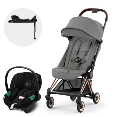 Travel System: Coya + Silla Aton S2 + Base - Mirage Grey