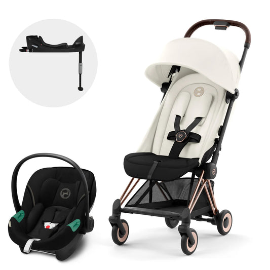 Travel System: Coya + Aton S2 Chair + Base - Off White 