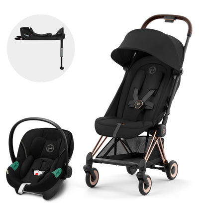 Travel System: Coya + Silla Aton S2 + Base - Sepia Black