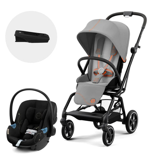 Travel System: Eezy S Twist Plus + Aton S2 Chair + Base - Lava Gray 