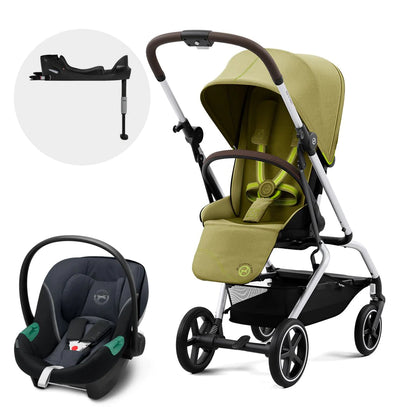 Travel System: Eezy S Twist Plus + Aton S2 Chair + Base - Nature Green 