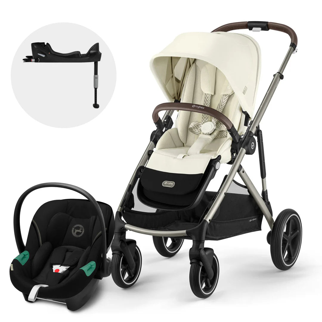 Travel System: Gazelle S + Aton S2 Chair + Base - SeaShell Beige 