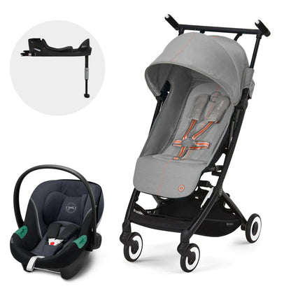 Travel System: Libelle Stroller + Aton S2 Chair + Base - Lava Grey