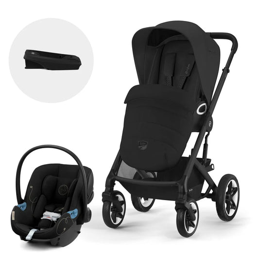 Travel System: Talos S Lux 2.0 + Aton S2 Chair + Base - Lava Gray 