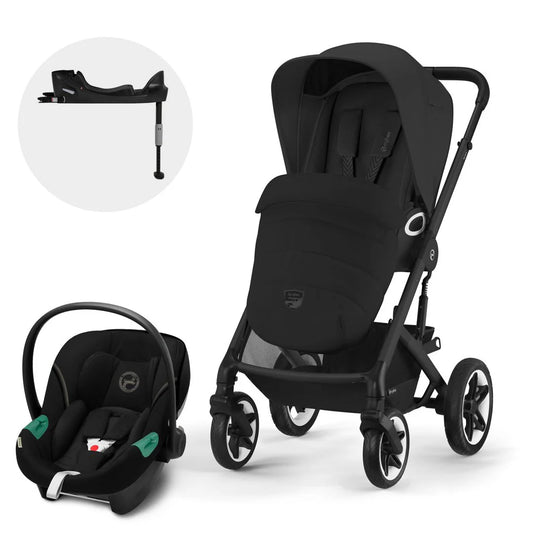 Travel System: Talos S Lux 2.0 + Aton S2 Chair + Base - Lava Gray 