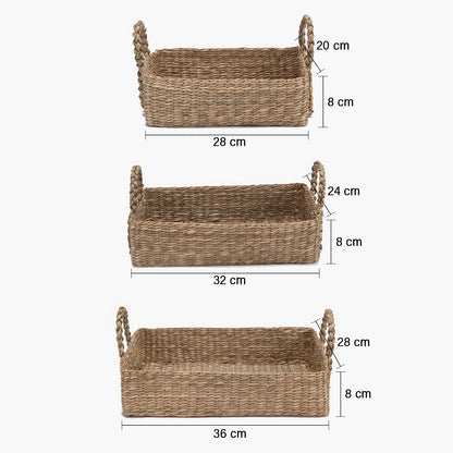 Pack de 3 Canastos Organizadores Amelia - Natural | Form Design