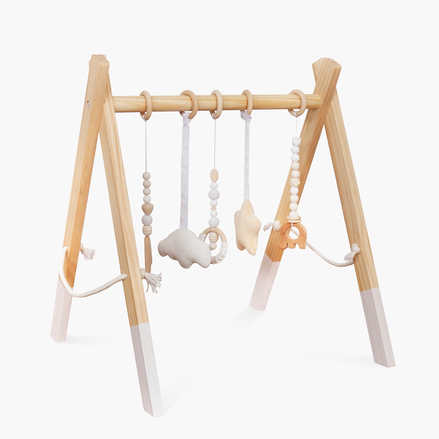 Gimnasio Infantil de Madera Aura Natura/Blanco - Form Design