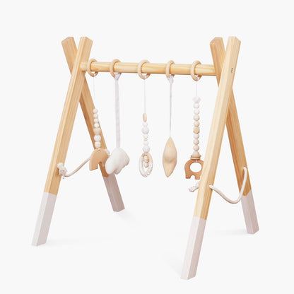 Gimnasio Infantil de Madera Aura Natura/Blanco - Form Design