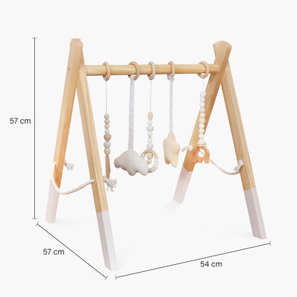 Gimnasio Infantil de Madera Aura Natura/Blanco - Form Design