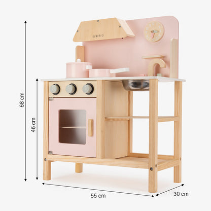 Cocina Infantil de Madera Maia Rosado - Form Design