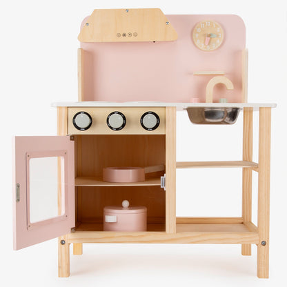 Cocina Infantil de Madera Maia Rosado - Form Design
