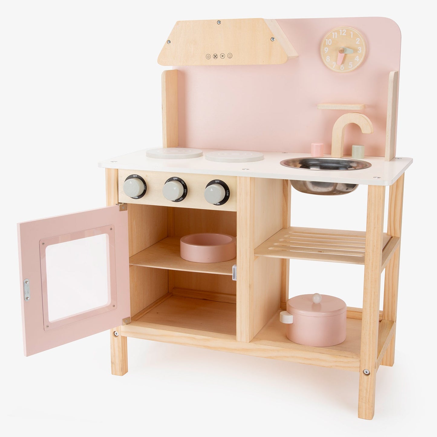 Cocina Infantil de Madera Maia Rosado - Form Design