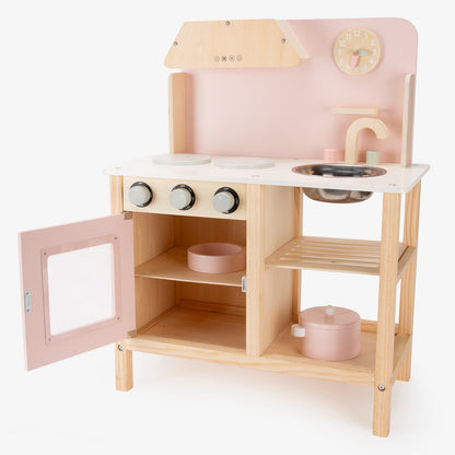 Cocina Infantil de Madera Maia Rosado - Form Design