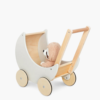 Coche para Muñecas Infantil de Madera Samanta - Gris claro | Form Design