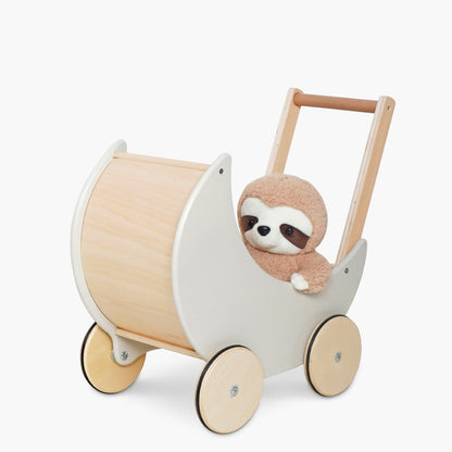 Coche para Muñecas Infantil de Madera Samanta - Gris claro | Form Design
