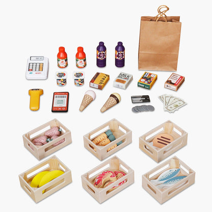 Mercado Infantil de Madera Multicolor - Form Design