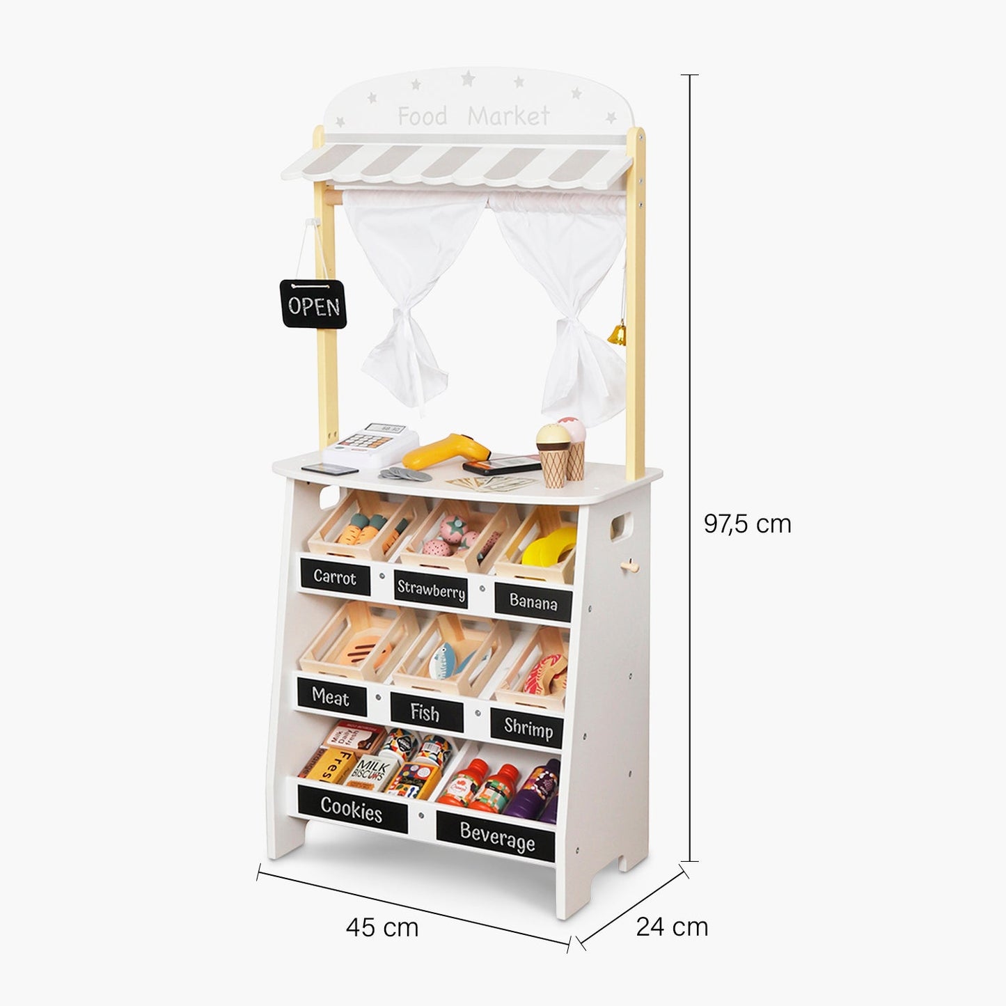 Mercado Infantil de Madera Multicolor - Form Design