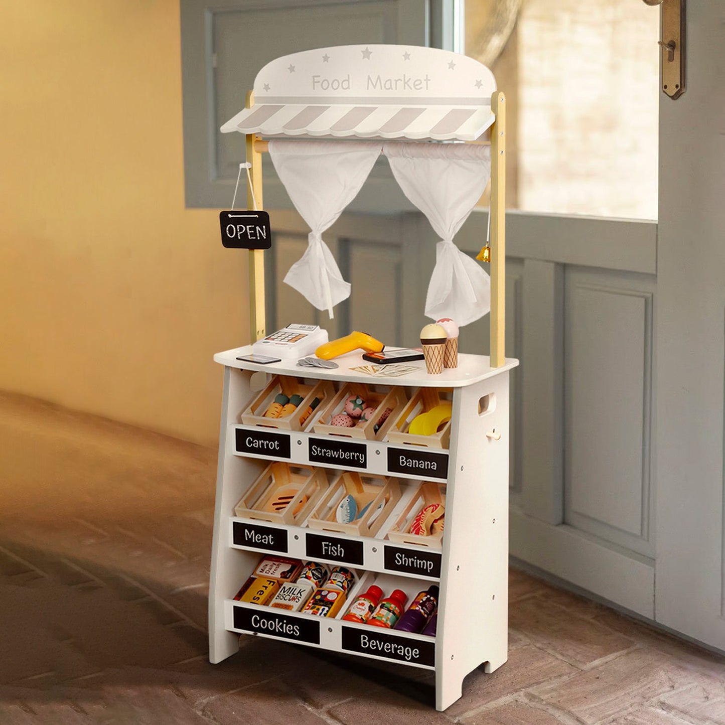 Mercado Infantil de Madera Multicolor - Form Design