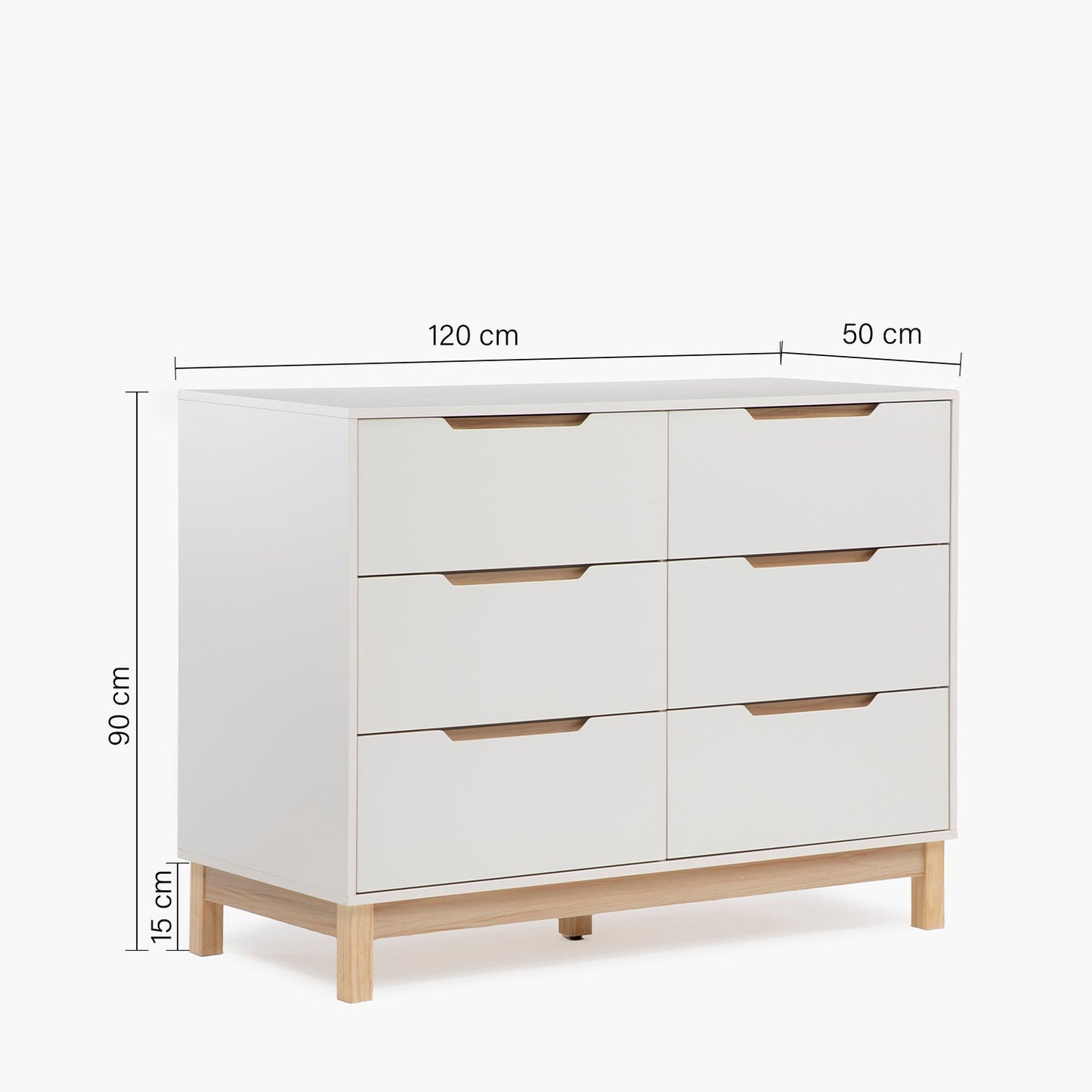 Cómoda Infantil Elena - Natura/Blanco | Form Design
