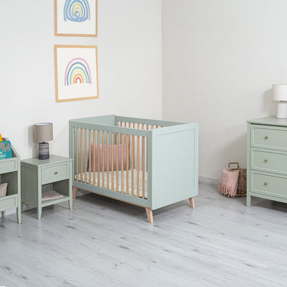 Cuna 2 en 1 Amalia - 120 x 60 cm - Verde Claro | Form Design